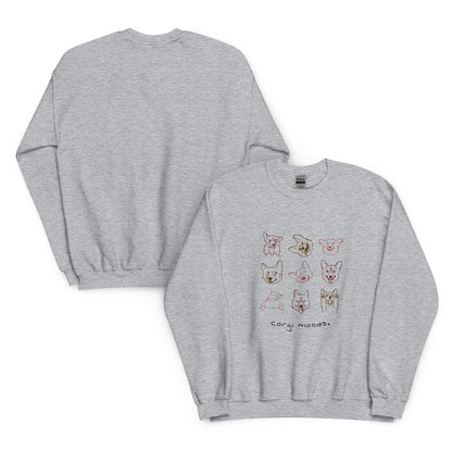 Corgi moods. Sweat – Gray