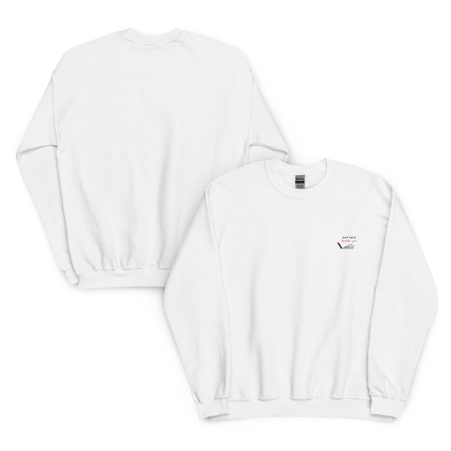 Just here, beside you. Sweat – White