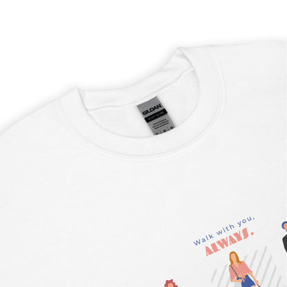 Walk with you, always. Sweat – White