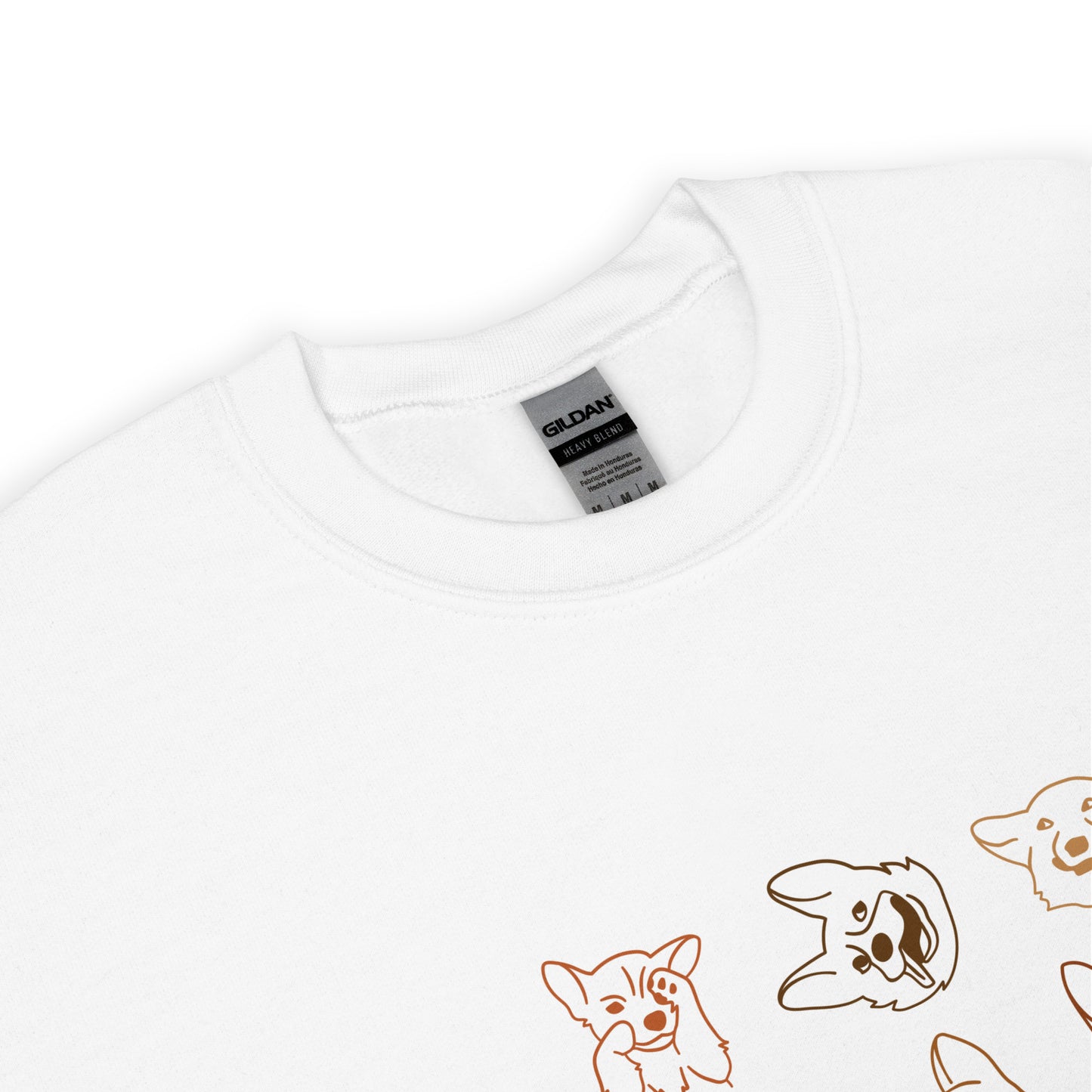 Corgi moods. Sweat – White