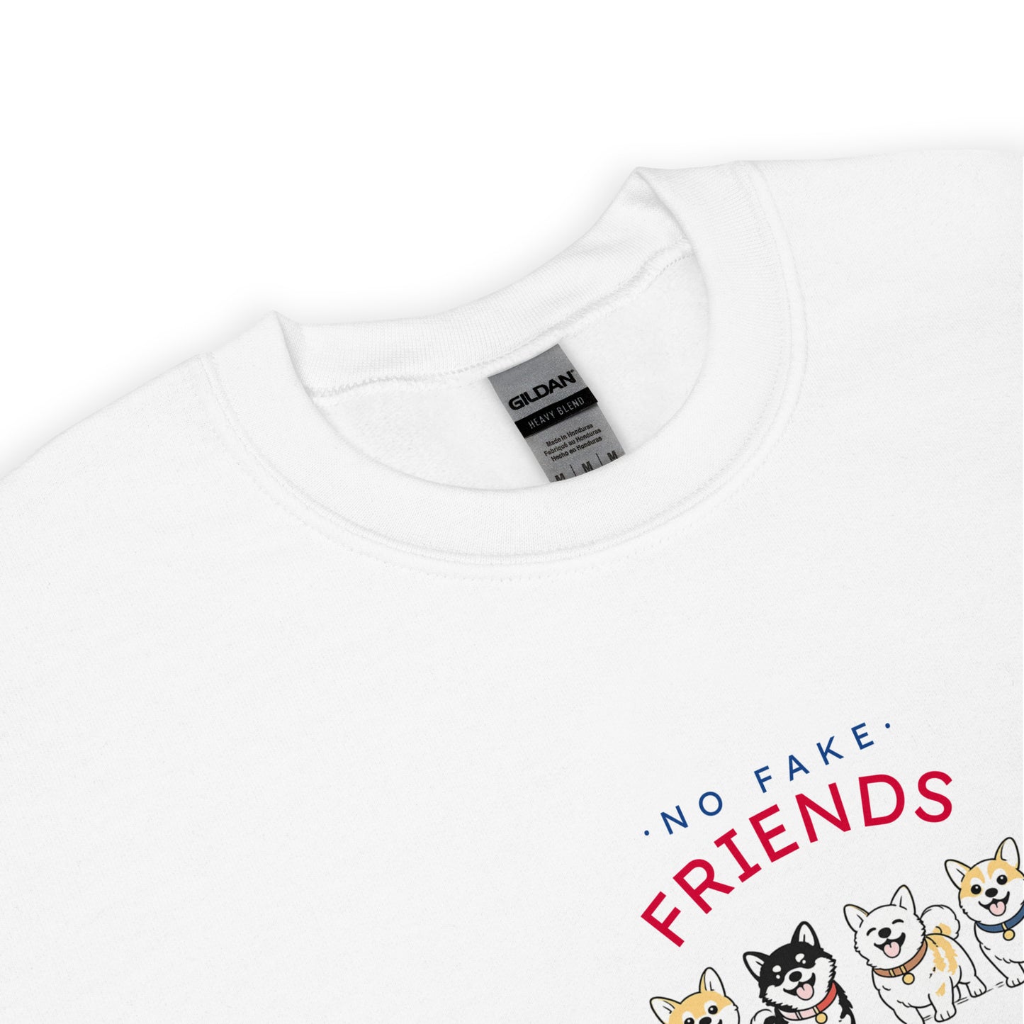 NO FAKE FRIENDS. Sweat – White