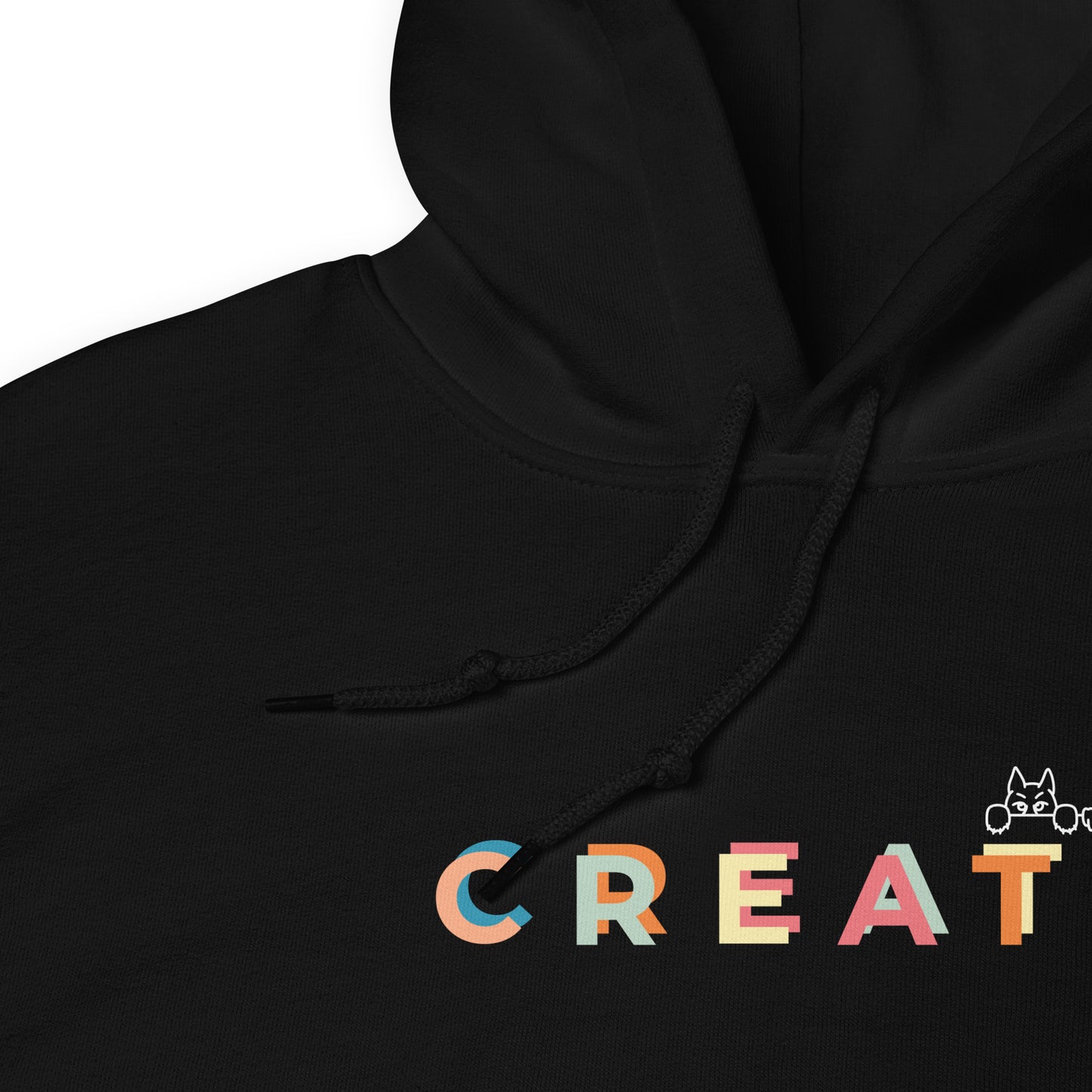 Create together. Hoodie – Black
