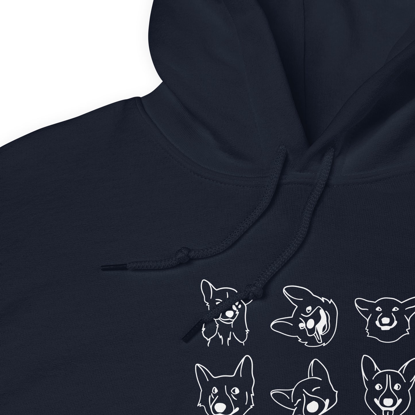 Corgi Moods. Hoodie – Navy