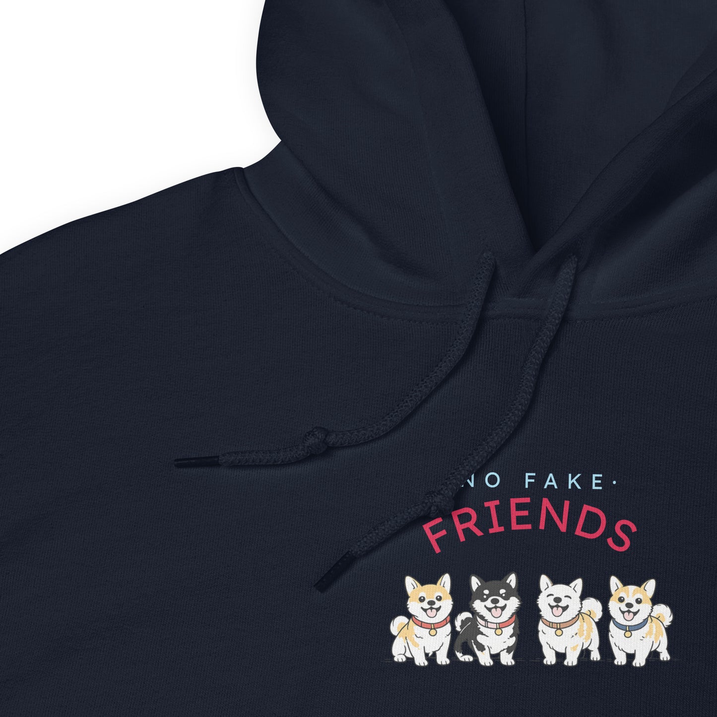 NO FAKE FRIENDS. Hoodie – Navy