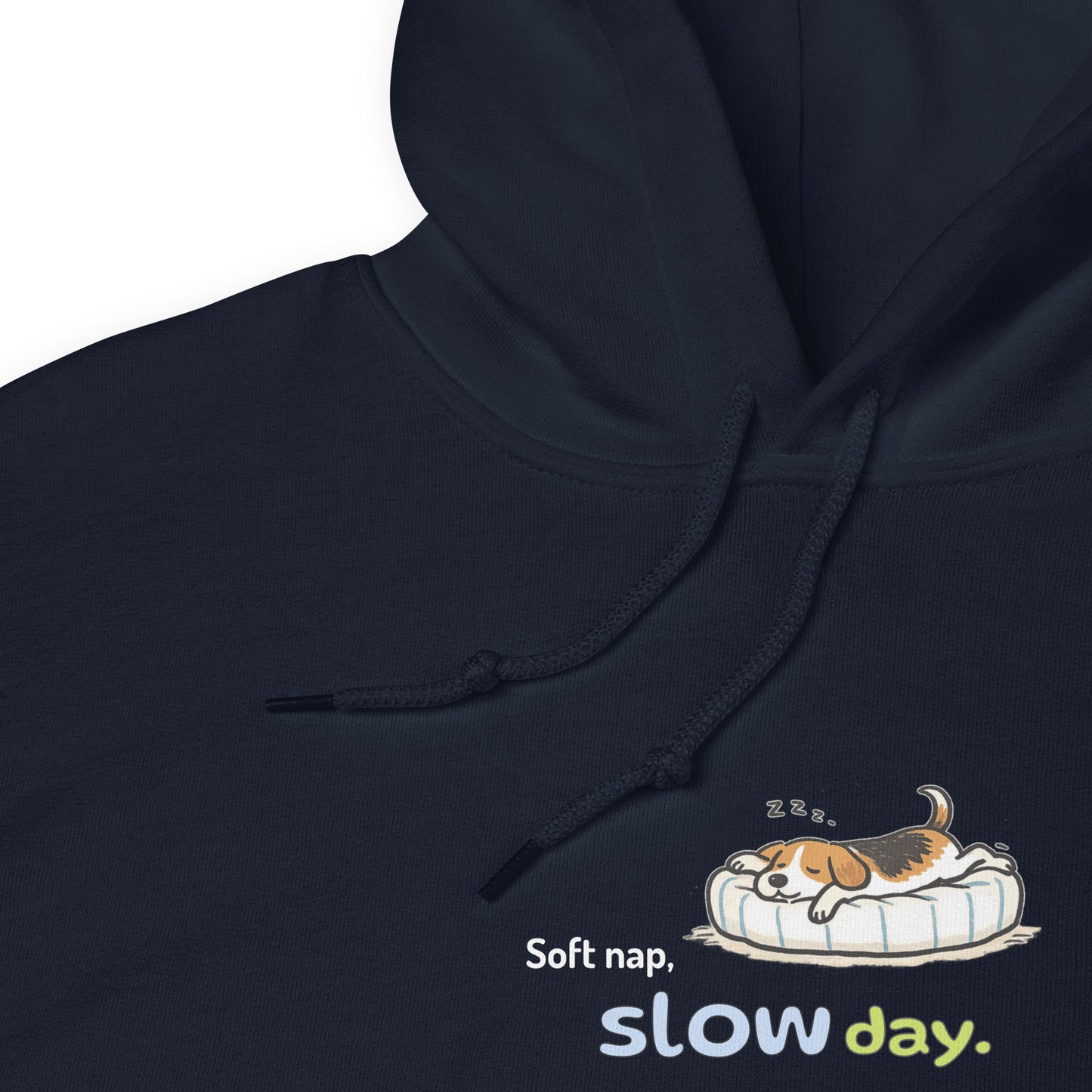 Soft nap, slow day. Hoodie – Navy