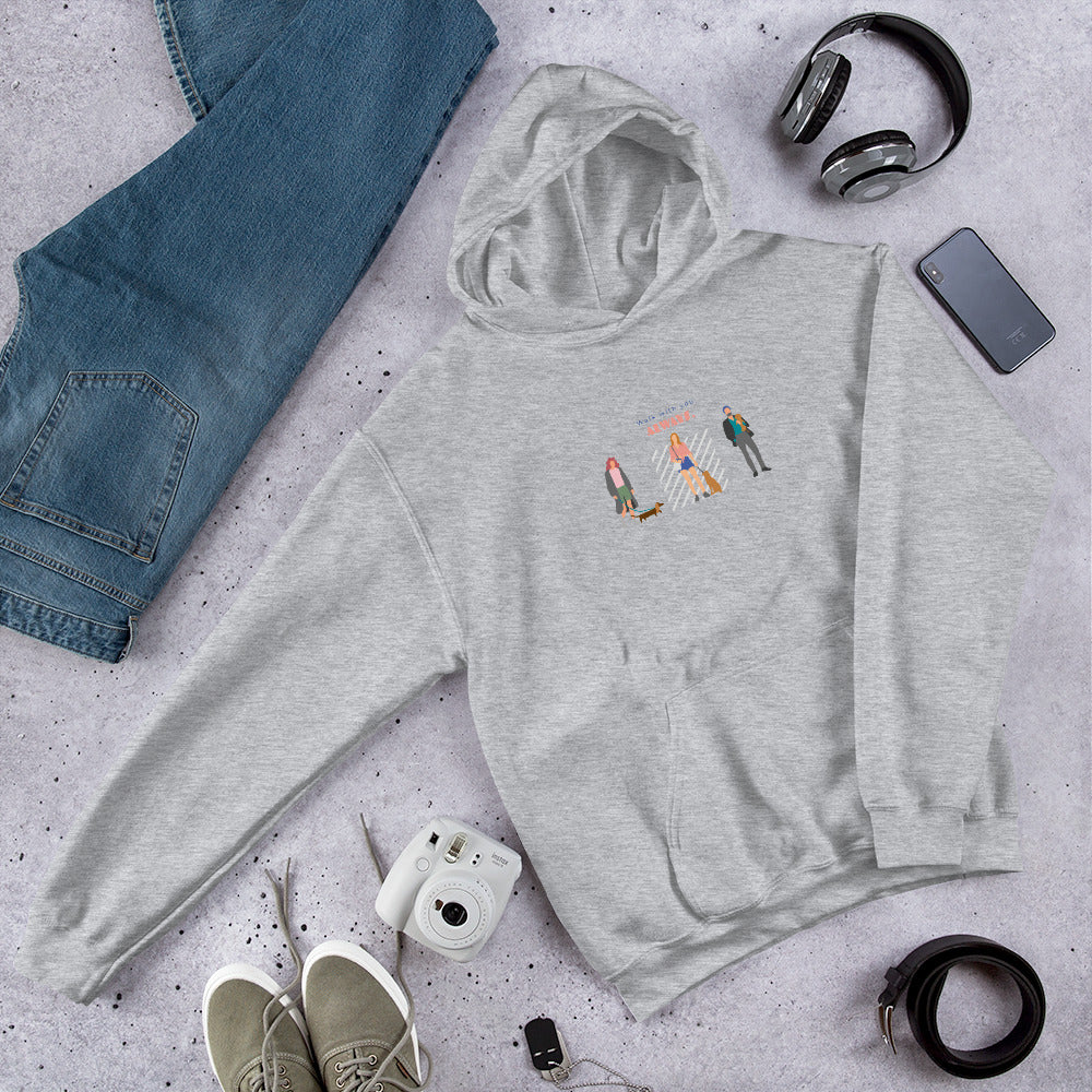 Walk with you, always. Hoodie – Gray