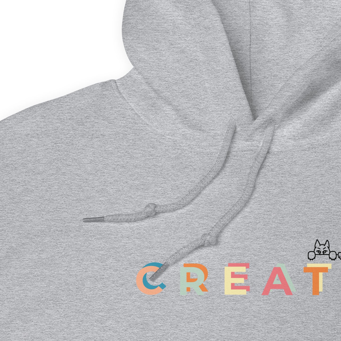 Create together. Hoodie – Gray
