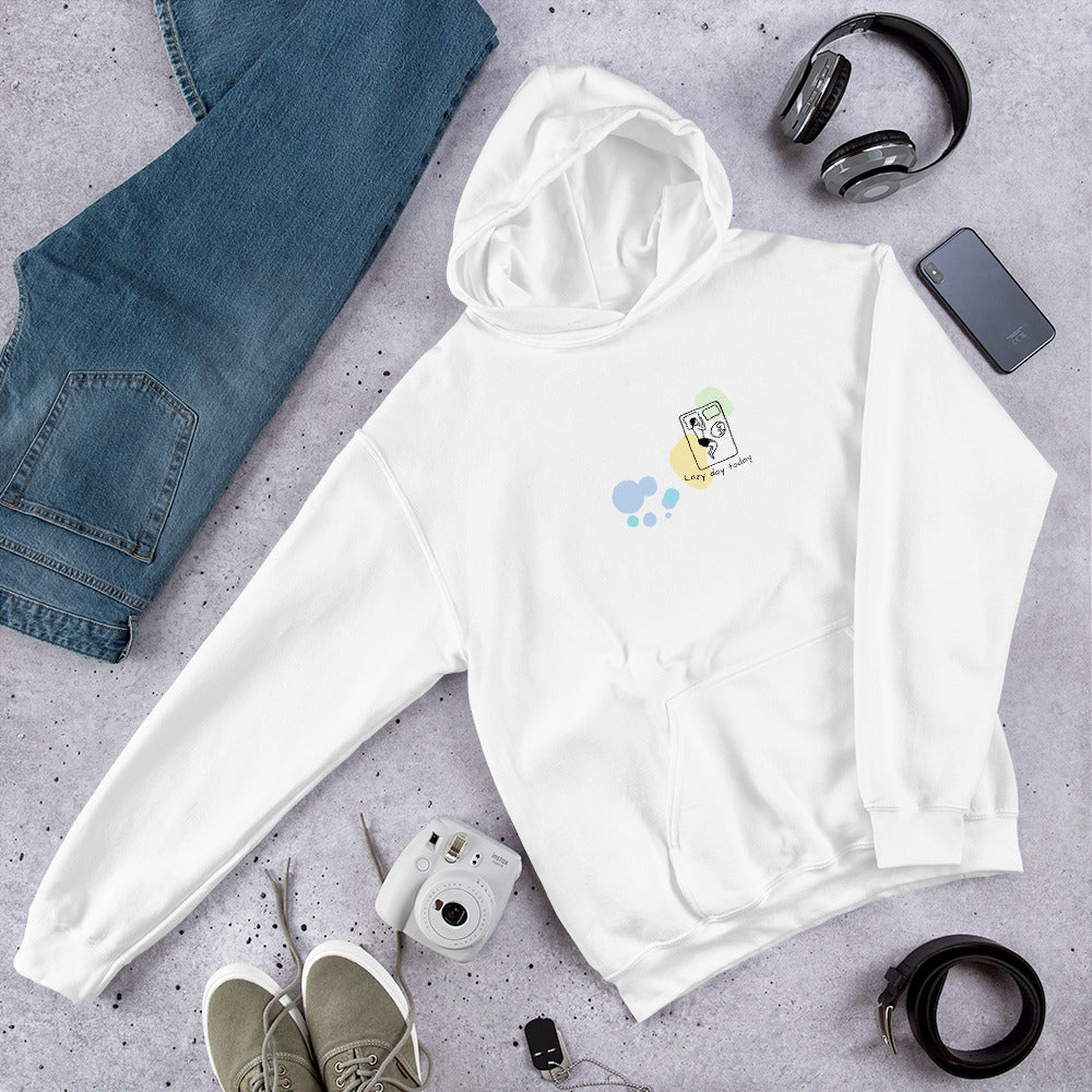 lazy day today. Hoodie – White