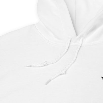 Just here, beside you. Hoodie – White