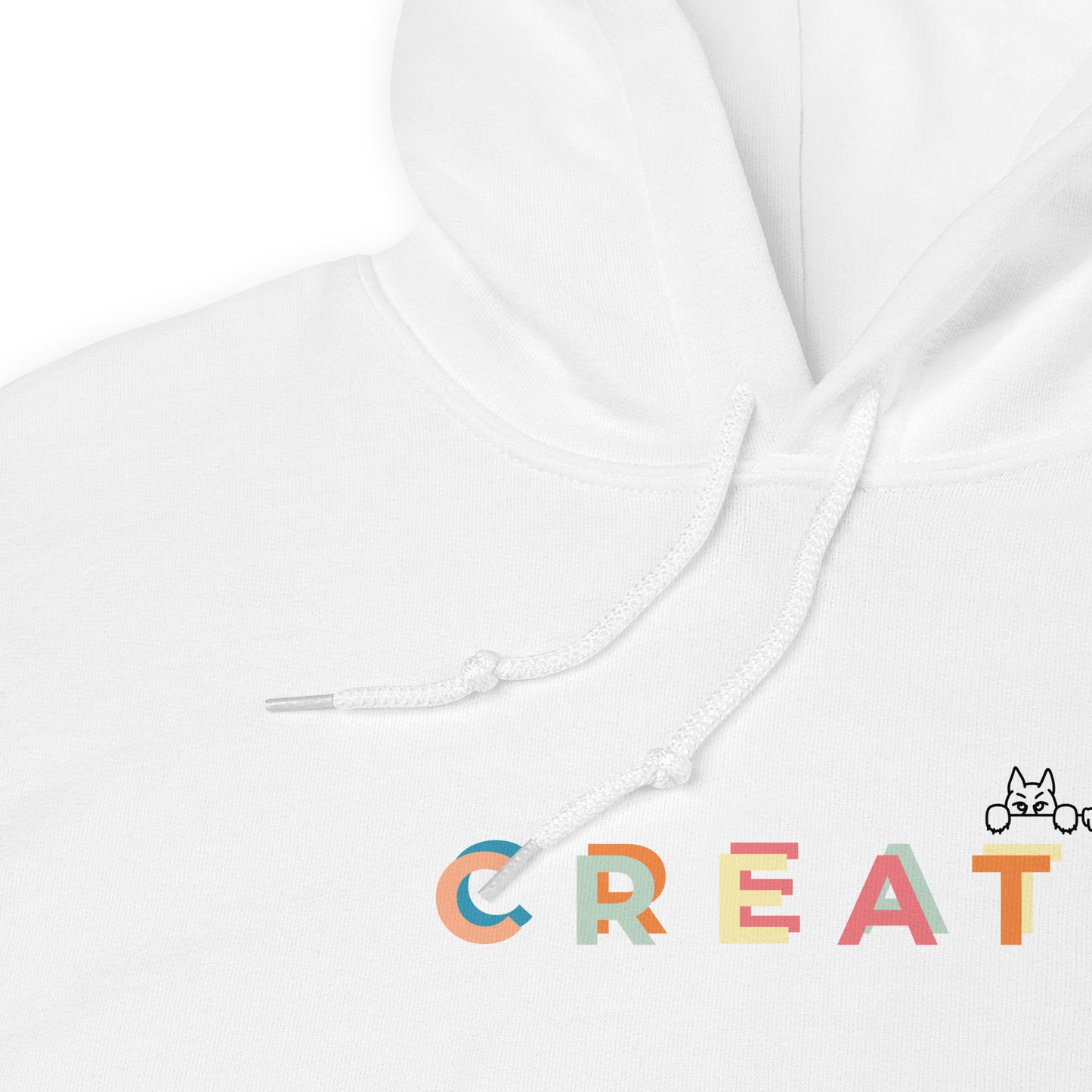 Create together. Hoodie – White