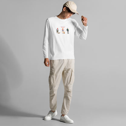 Walk with you, always. Long Sleeve Tee – White