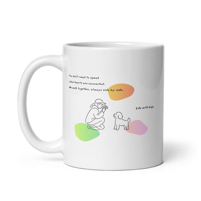 Life with dogs.  Mug – White