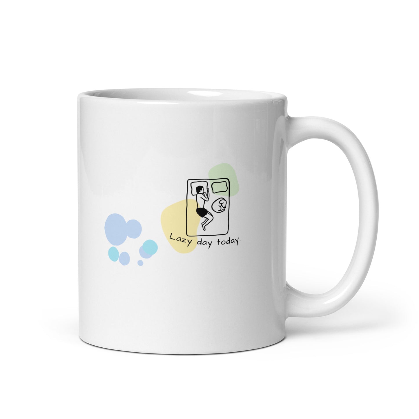 lazy day today.  Mug - White