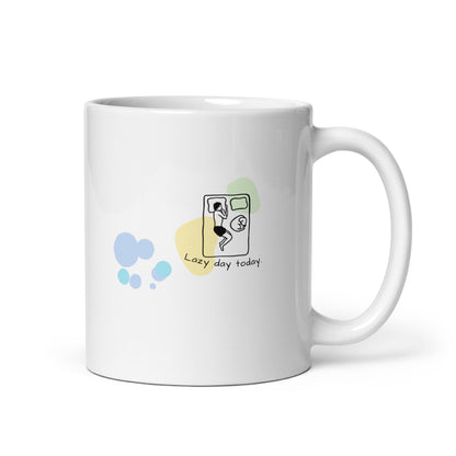 lazy day today.  Mug - White