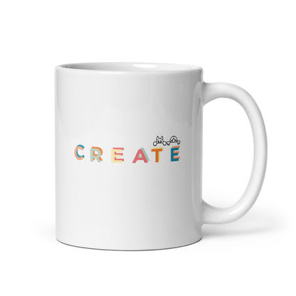 Create together.  Mug - White