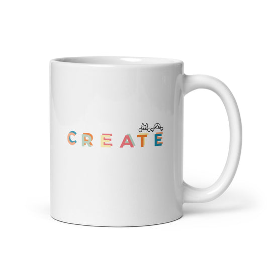 Create together.  Mug - White