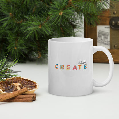 Create together.  Mug - White
