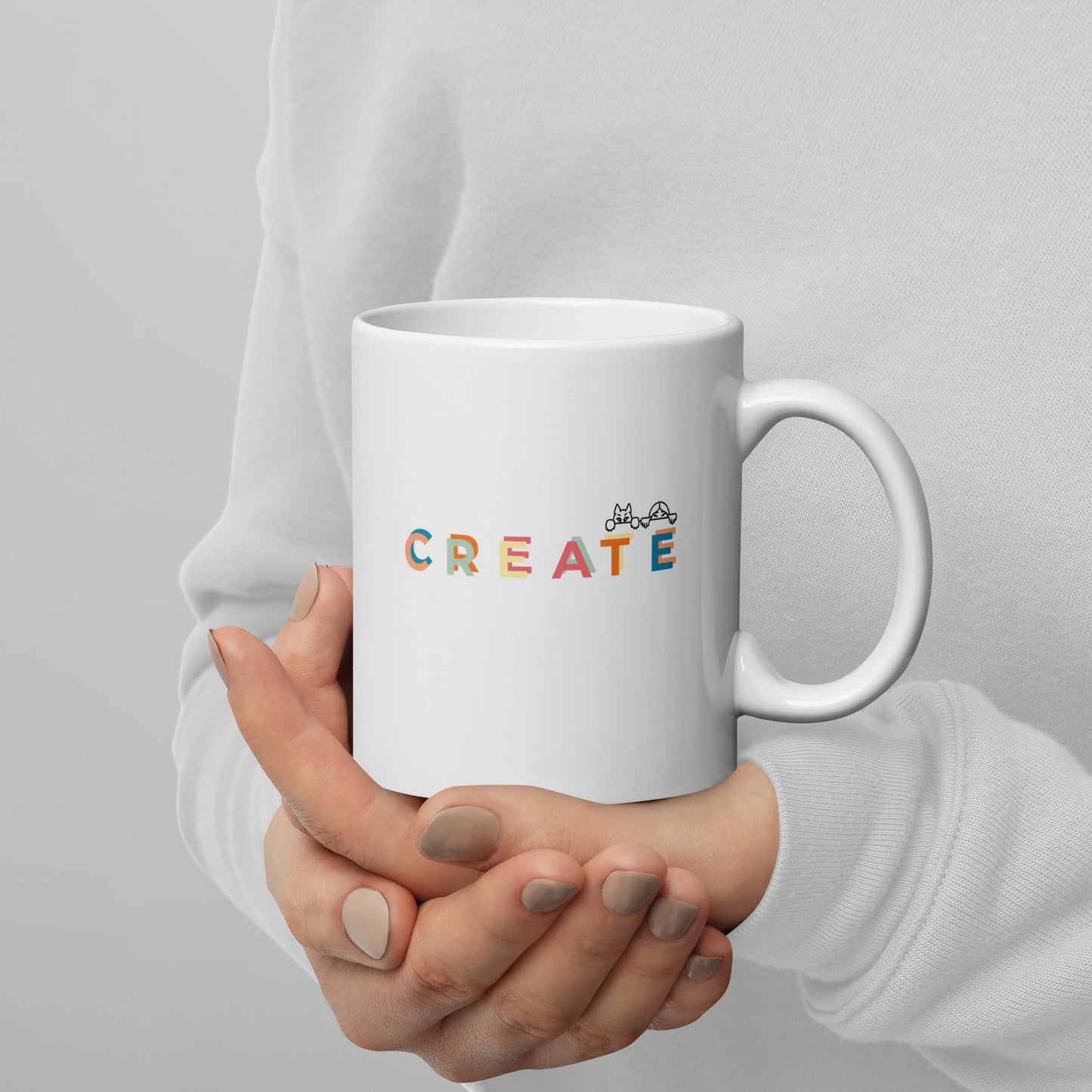 Create together.  Mug - White